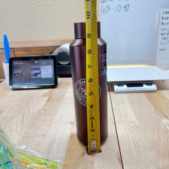 Starbucks Pike Place Market 20Oz Vacuum Insulated Water Bottle Copper Finish New - Picture 13 of 15